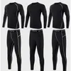 men's bodysuit autumn and winter running training suit comfortable bodysuit 220803