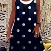 Women Loose Vintage Ruffles Strip Befree Dress Large Big Printed Patchwork Summer Boho Casual Party Beach Dresses 220621