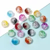 50 pcs/lot 10mm bricolage perle en vrac pour bijoux Bracelets collier cheveux anneau faisant des accessoires artisanat cristal acrylique enfants perles faites à la main