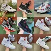 4 4s Jumpman Basketball Zapatos Metálicos Purple Rojo Red Red Red Ovo Splatter Black Gato Lo que los 11 12 13 Hombres Sports Sport Sport