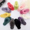 Cheap New Natural Sheepskin Lady Casual Home Shoes Fur Slippers Fashion Winter Women Indoor Slippers Warm Wool Home Slippers J220716