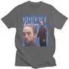 Brandontwerper T-shirt Robert Pattinson Vintage unisex zwarte t-shirt mannen oversized graphic s 100% katoenen t-shirt man vrouw tees