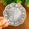 50 100 200pcs Ronde papier Doilies Golden Silver Lace Doily Party Decoratief tafelwerk Placemats Matten Tafel Decoratie 220627