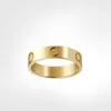 2022 Anillo de diseñador Anillo de amor Hombres y mujeres Joyas de oro rosa para amantes Pareja Anillos Regalo Tamaño 5-10