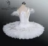 Professionale White Swan Lake Variation Raymonda Girls Tutu di balletto Donna Custom White Doll Piatto Piatto Pancake TutuBT9035