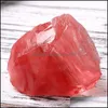 Loose Gemstones Jewelry Diy Irregar Red Crystal Stone For Pendant Necklaces Making Home Garden Office Room Decor D Dhsgr