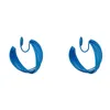 Dingle ljuskrona blå fashionabla personlighet cirkel öron ring koreansk mångsidig temperament kvinnlig icke -holedangle