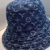 Kogelcaps denim blauwe vrouwen brede riem hoed luxe ontwerper zomer emmer hoeden meisjes heren honkbal petten casquette vrouw beanies gemonteerd fedora motorkap