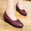 Dress Shoes Women's single casual oude oude zachte zachte zolen niet-slip comfortabele pomp Wedge Heel Work Shoesdress