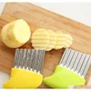 Fruit Vegetable Tools Stainless Steel Wave Cutter Potato Carrot Vegetable Slicer Crinkle Inventory GCE13526