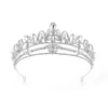 Matrimonio Prom Strass Tiara Sposa Corona Copricapo di cristallo Queen Princess Fascia per feste da sposa W4534