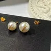 Designer S925 Stud Earrings For Women Luxurys Designers Pearl Hoop Earring Gold Earrings Wedding Charm Jewerlry With Free Box