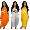 2022 Designer Summer Casual Robes Robe sans manches Mode Lettre Imprimer Sport Wear Lounge Wear Vente chaude Articles en vrac en gros Lots K240