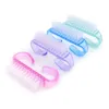 Acrylic Nail Brushes 4 Color Nail Art Manicure Pedicure Soft Remove Dust Plastic Cleaning Nails Brush File Tools Set