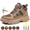 Boots Safety Work Chaussures pour hommes Indestructible Steel Toe Cap Construction Sneakers All Season Combat224F