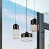 Lampy wiszące nordyckie żelazne krople prosta nowoczesna restauracja kawiarnia jadalnia Rose Gold żyrandol przemysłowy metal wiszący światło