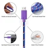 Micro USB Cabo 1m 2m 3m Nylon trançado o cabo de carregador de telefone de dados para Samsung Huawei Xiaomi HTC Android USB Cables