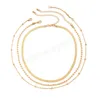 Cadeia de borla longa com colar de pingente de pérolas para mulheres colares de corrente de cobra curta moderna no pescoço 2022 Jewelry Girl Girt Gift