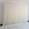 Dekoracja imprezy biała ślub Tack Curtain Ice Silk Tło na dekorację wydarzeń