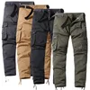 Calças táticas militares masculinos jogadores de camuflagem calça casual calça masculina 100% algodão com calças de tamanho grande de algodão grande