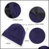 Beanie/Skl Kapaklar Şapkalar Şapkalar Eşarplar Eldivenler Moda Aksesuarları Kadın Kız Pamuk Çift Katman Gece Slee Şapka Saç Bakımı C DHZU9