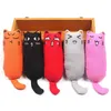 Rustle Sound Catnip Toy Gatti Prodotti per animali domestici Cute Cat Toysfor Kitten Denti Grinding Cat Plush Thumb Pillow Accessori per animali domestici WLL1530