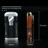 Nouveau Coupe-Vent Cigarette Triple Torche Pistolet Briquet Jet Métal Tuyau Allume-cigare Cutter Gaz Butane Gonflable Briquet Allumeur Hommes Gadgets