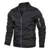 Printemps automne veste mâle bomber veste décontracté streetwear hommes vestes et manteaux simple coupe-vent style britannique manteau 220813