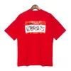 Events high street new round collar loose casual red label printing wittermong short sleeve