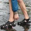 2022 neue Männer Sommersandalen Echtes Leder Freizeitschuhe Mann Römische Stil Strand Sandalen Marke Männer Schuhe Große Größe Sommer Sneakers