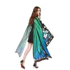 Multi-estilo 135 * 168cm vestes grandes meninas capa boêmia impresso toalhas de praia desenhos animados borboleta design xale yoga mat cores cape