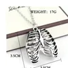 Anatomy Anatomical Human Rib Cage Body Chest Necklace Skeleton Pendants Punk Fashion Vintage Medical Biology Jewelry Men Boys