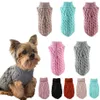 Varm hundkläder Cat Sweater Clothingwinter Turtleneck Sticked Pet Cat Puppy Clothes Costume For Small Dogs Cats Chihuahua Outfit Vest