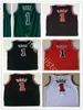 2021 Yeni Basketbol Forması Erkekler 23 Gerileme Michael 1 Derrick 33 Scottie Rose Pippen Mesh Retro Dennis 91 Rodman Dikişli Gömlek Formaları