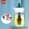 Two-in-one Brush Oil Bottles Silicone Barbecue Oil Brushs For Kitchen BBQ Honey Oils Cake Butters Bread Pastry Cooking Brushe Bottle