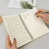 Kraft Cover Notebooks Journals Planner Anteckningar med tomt pappersbrun Copybook Dagbok för resenärer Ritning av målning