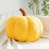 Cushion/Decorative Pillow Fluffy Stuffed Yellow White Pumpkin Toy Like Real Fruit Vegetable Halloween's Day Party Car Sofa Pillows Decor