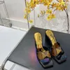 Laser ultime pantofole da donna tacco medio birra riflettente 6 cm pelle laccata multicolor primavera ed estate moda generale taglia 35-42