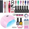 Nail Art Kits Gel Kit Professionelles Set mit UV-Lampe Trockner Bohrmaschine für alle trocknenden polnischen Maniküre-Werkzeug-SetNail4281707