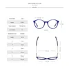 Lunettes de soleil de mode montures femmes lunettes bleu plastique flexible femelle optique lunettes de prescription UV400 lunettes de blocage de la lumière