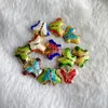 Cute Cloisonne Butterfly Beads for Jewelry Making High End DIY Enamel Accessories Colorful Animal Copper Jewellery parts