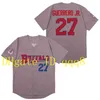 NA85 Buffalo Bisons Montreal Expos Jersey 27 Владимир Герреро 8 Гари Картер 10 Андре Даусо 45 Педро Мартинес Блю серого белого Гэри Картер