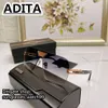 Солнцезащитные очки Dita Grand Ane Designer для мужчин Goggle Rimless Pilot Plank Black Round Shield Top Высококачественный оригинальный бренд Spectacles Luxury