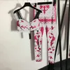 Barok Kadın Üstleri Pantolon Set Seksi Sling Tankı Üstleri Tayt INS Moda Camiş Pantolon