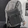Designer skolväskor datorpåse stor kapacitet ryggsäck casual handväska mjuk läder mode handväska för man affärsrese påse koreansk stil män väska hbp