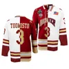 يرتدي الهوكي الكلية 2022 NCAA Frozen Four Championship Custom Denver Pioneers du Ice Hockey Jersey 19 Cole Guttman 31 Jack Caruso 32 Justin Lee 34 Carter Mazur