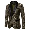Мужской вечерний костюм с цветочным принтом, стильный пиджак, свадебный пиджак, смокинг для выпускного вечера 220801