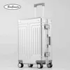 Trolley da cabina Beasumore in lega di alluminio e magnesio Spinner pollici ad alta capacità con ruote per valigia J220707