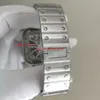 Super 2 styles latest version WHSA0012 men Wristwatches 39mm Japanese Quartz Skeleton Movement Two tones Behind transparent High Q2411