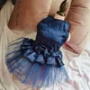 Cute Dog Apparel Dresses Pet Puppy Bowknot Gauze Skirt Sequin Princess Clothes XS-XL